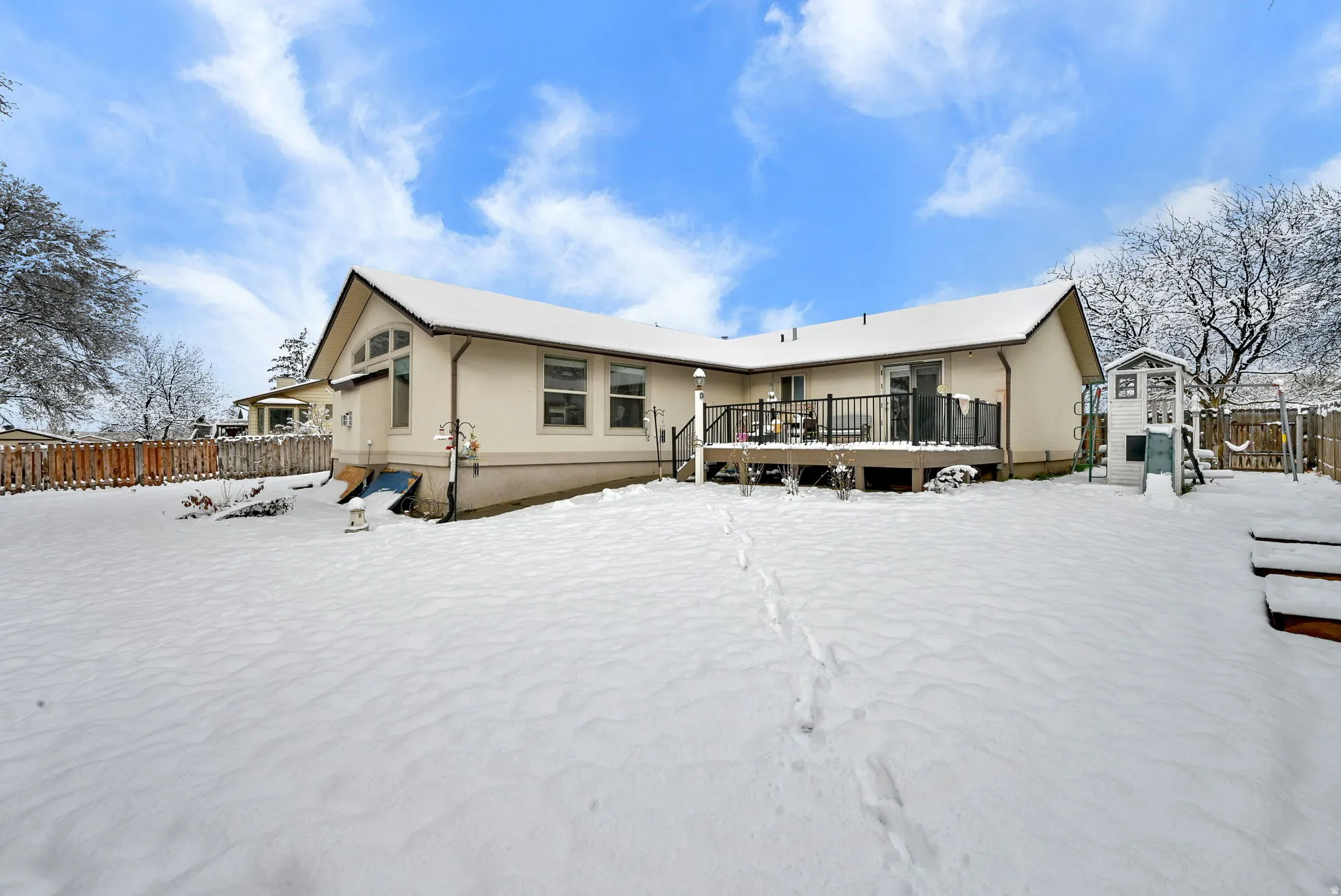 Backyard with Trex Deck