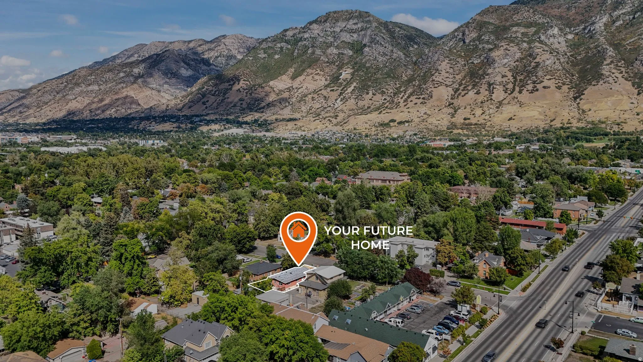 View of property location with a mountain backdrop