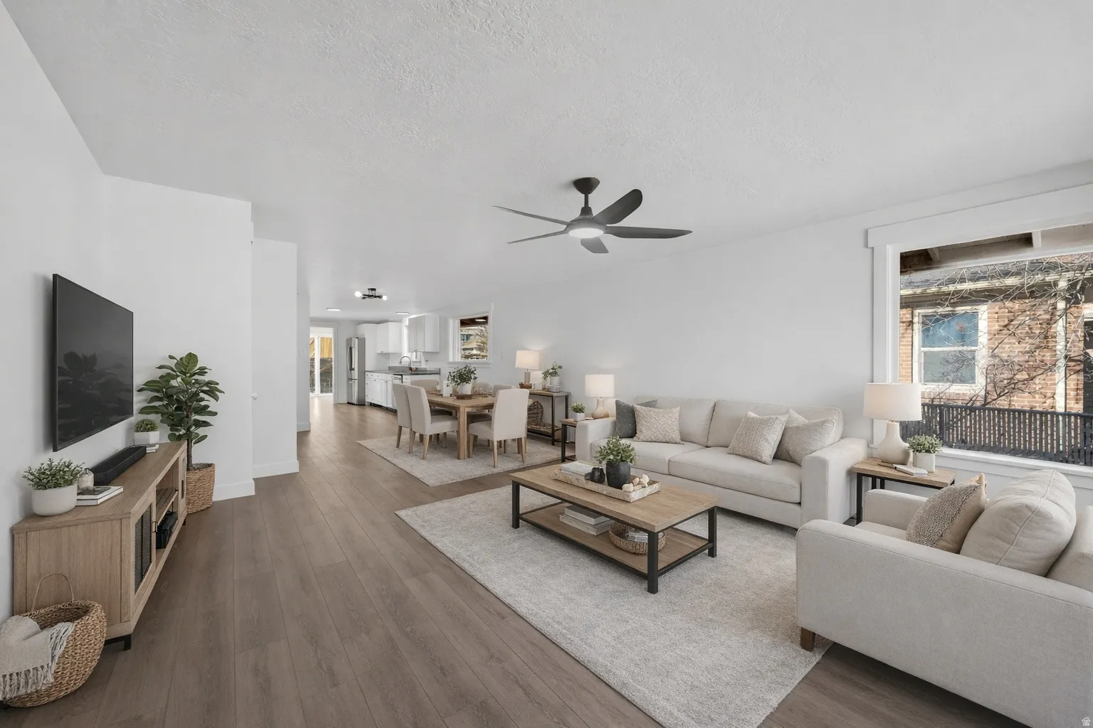 Virtually staged to illustrate potential use of space