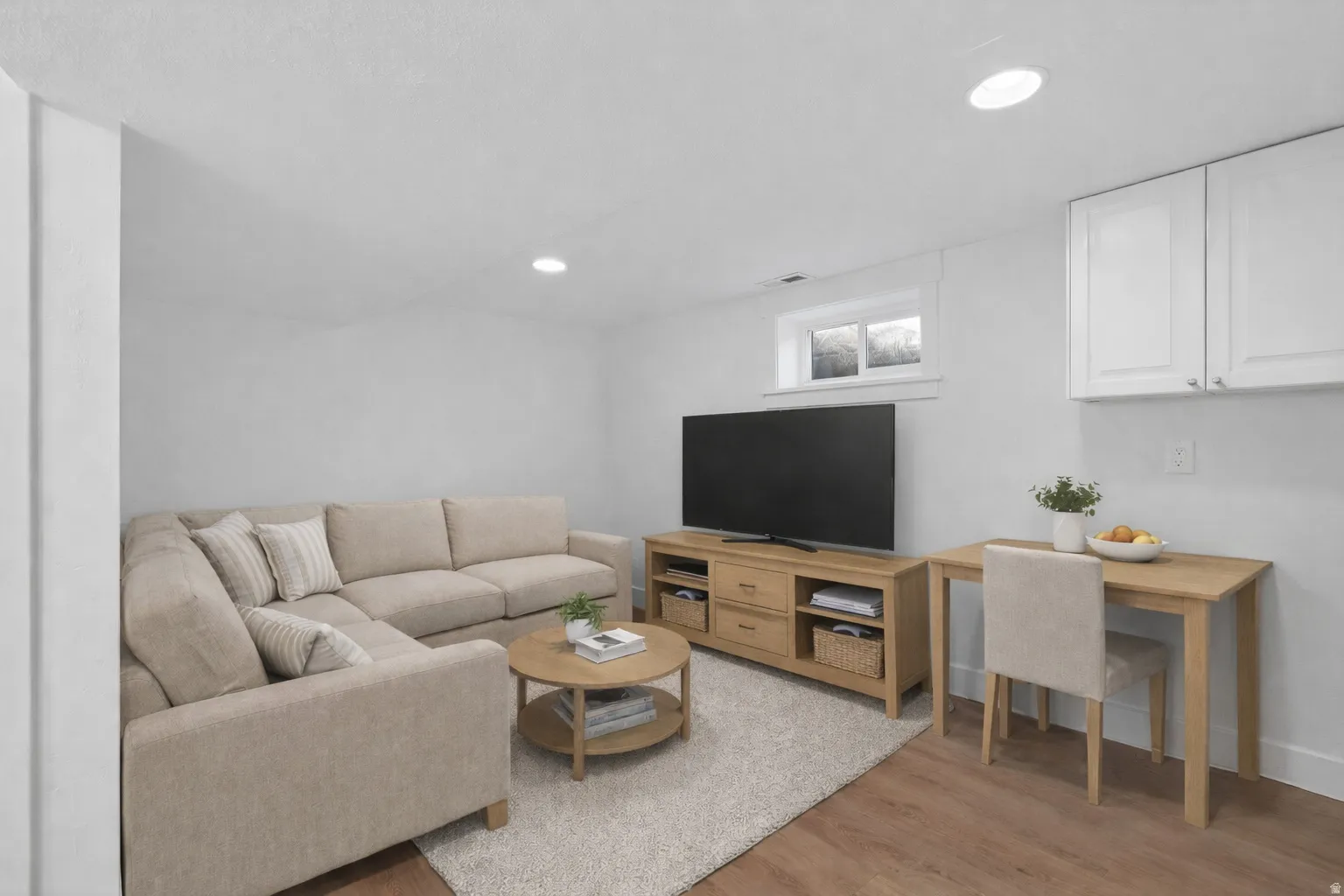 Virtually staged to illustrate potential use of space