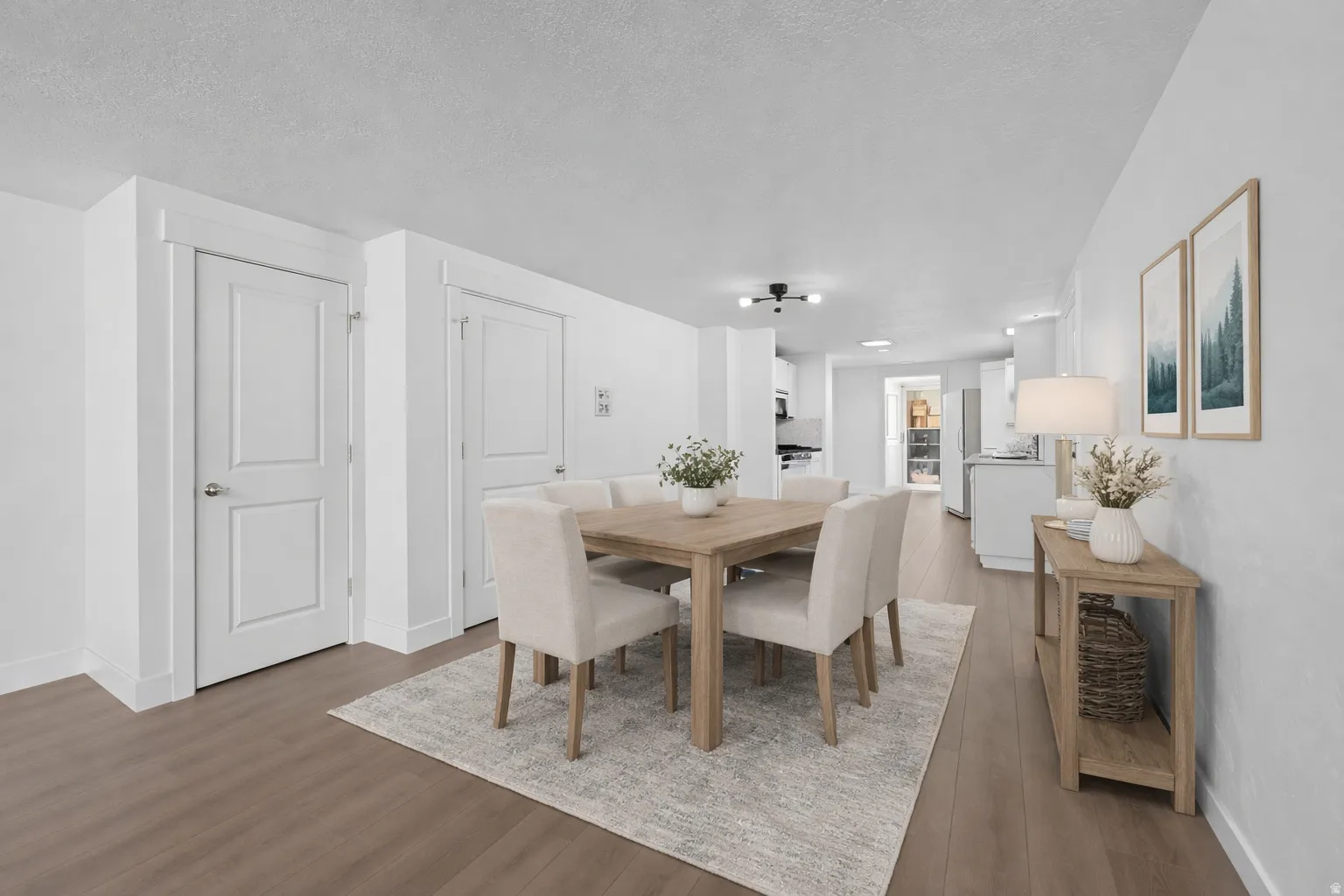 Virtually staged to illustrate potential use of space