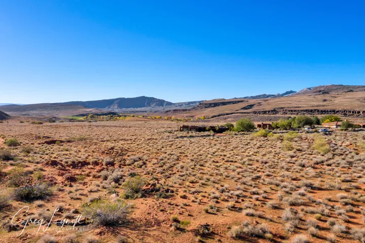 View of mountain background featuring a desert landscape