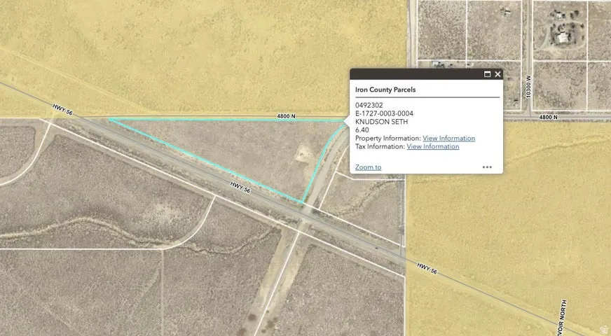 Map / location with property parcel outlined