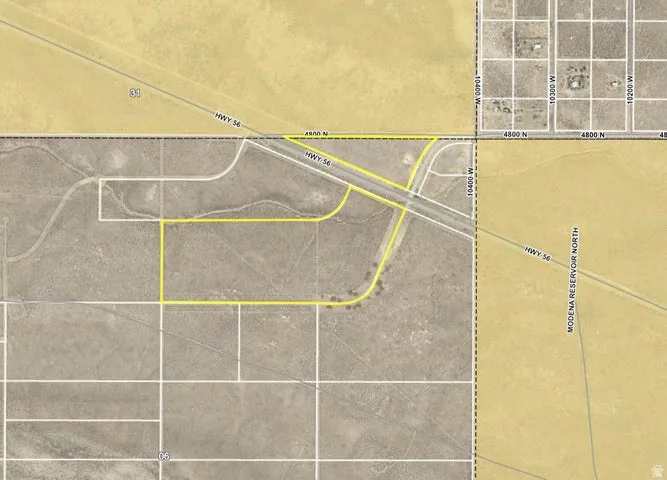 Aerial overview of property's location