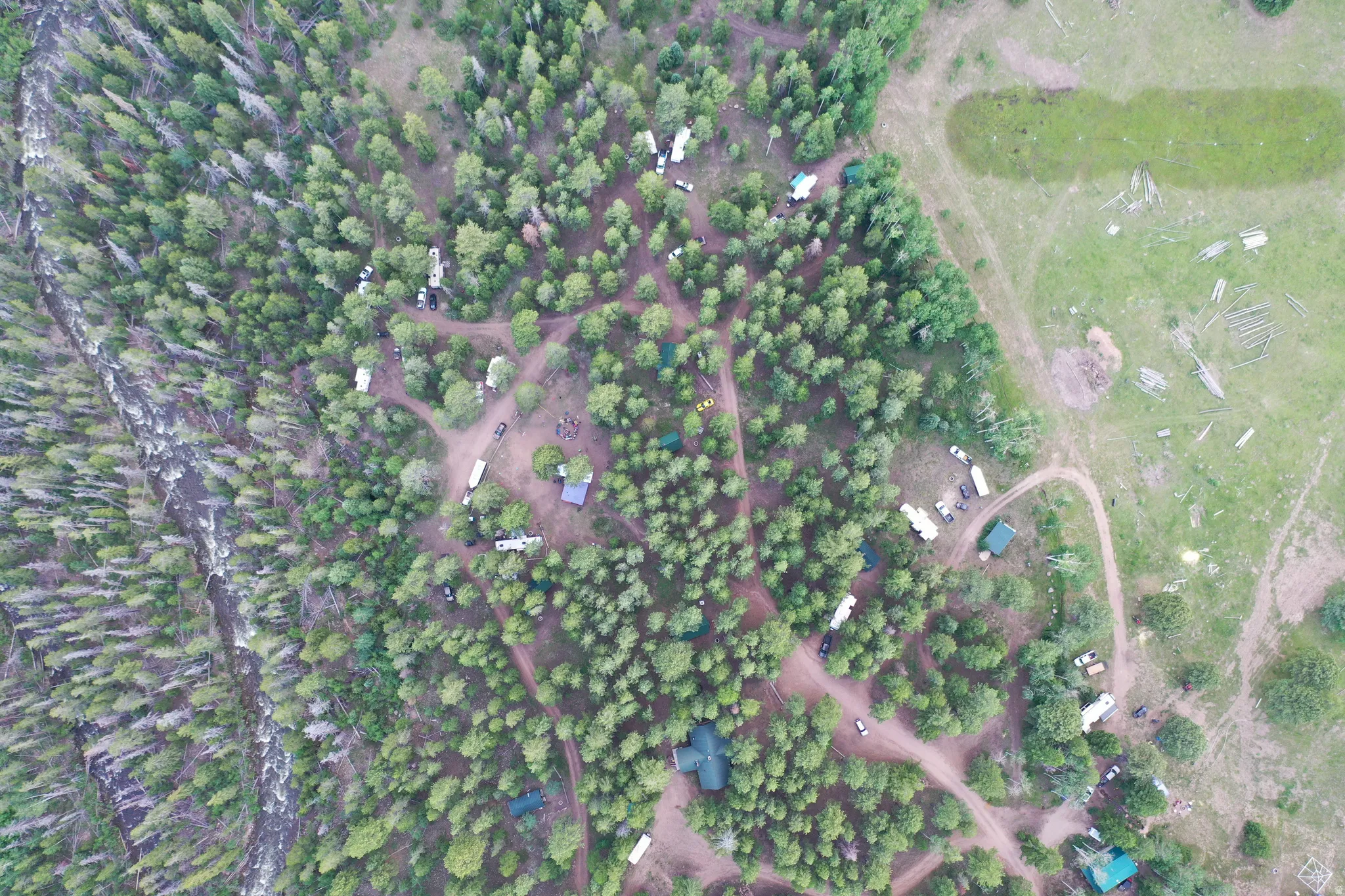 Aerial overview of property's location