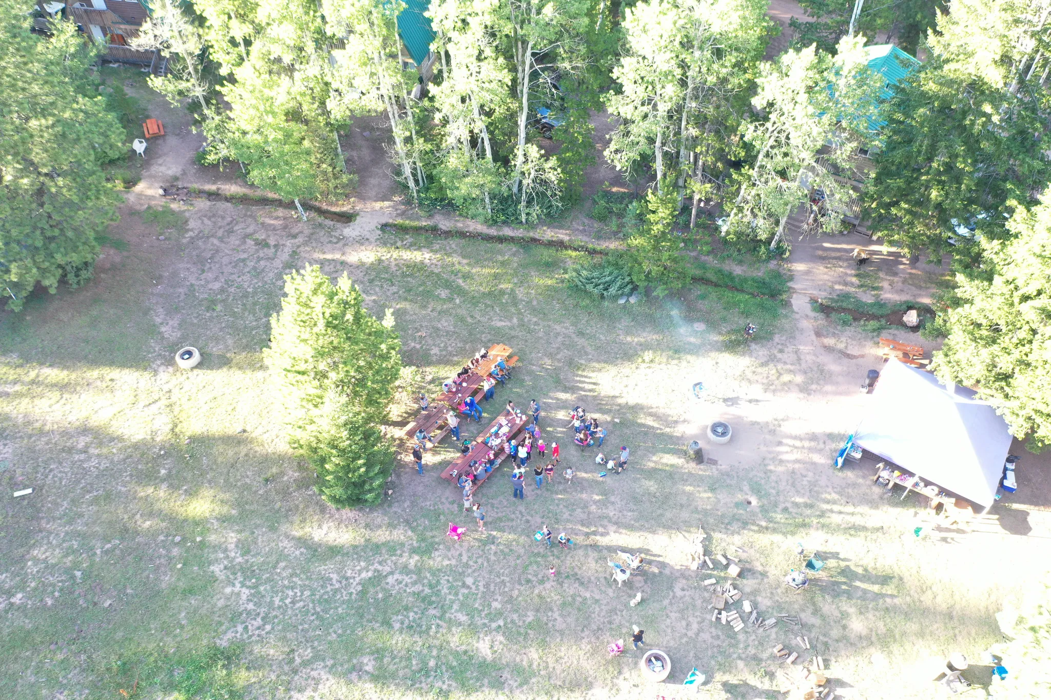 Aerial overview of property's location