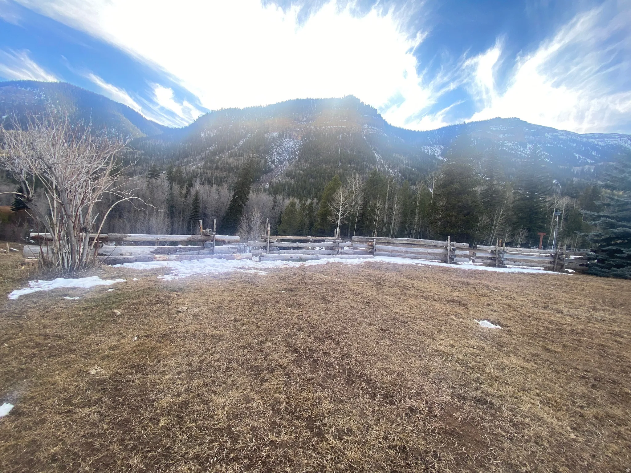 View of mountain backdrop
