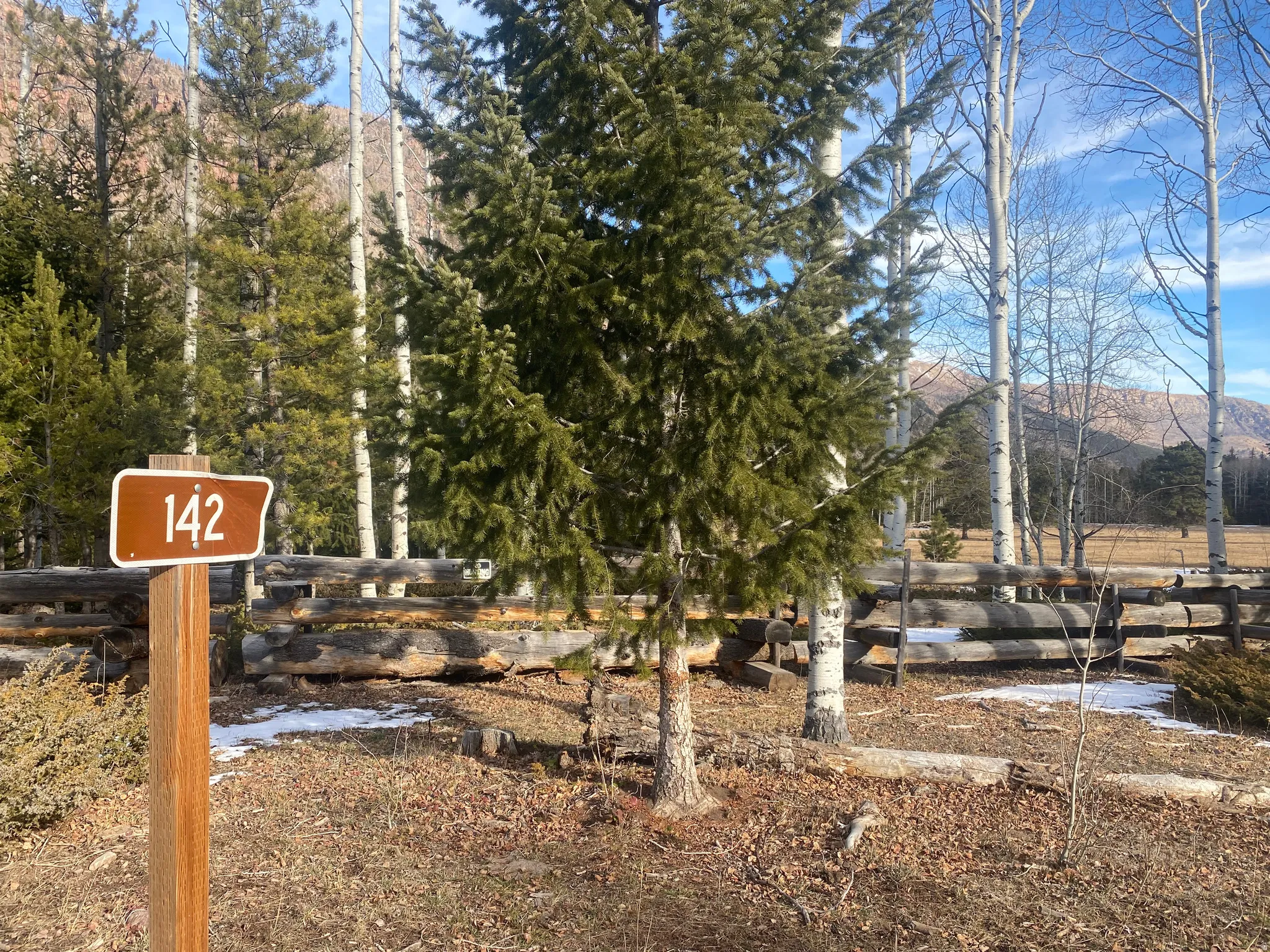 Exterior view of a mountain backdrop