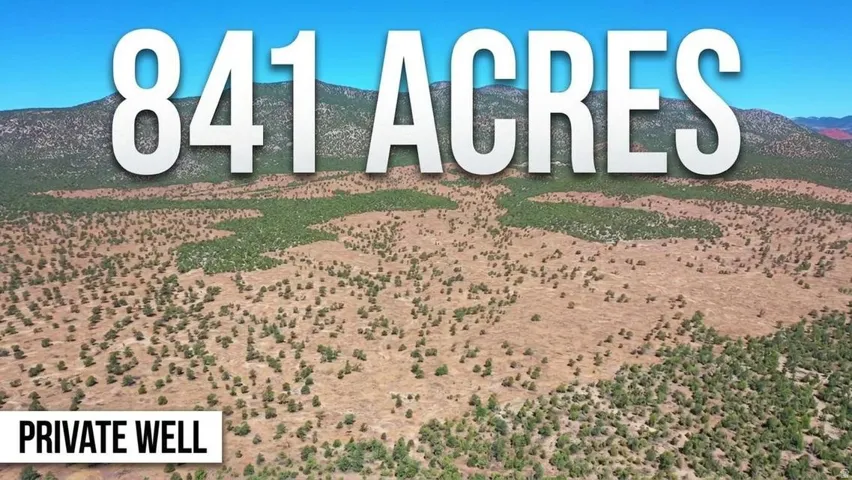 Real Estate Listing. Highlighting the property's acreage and water source