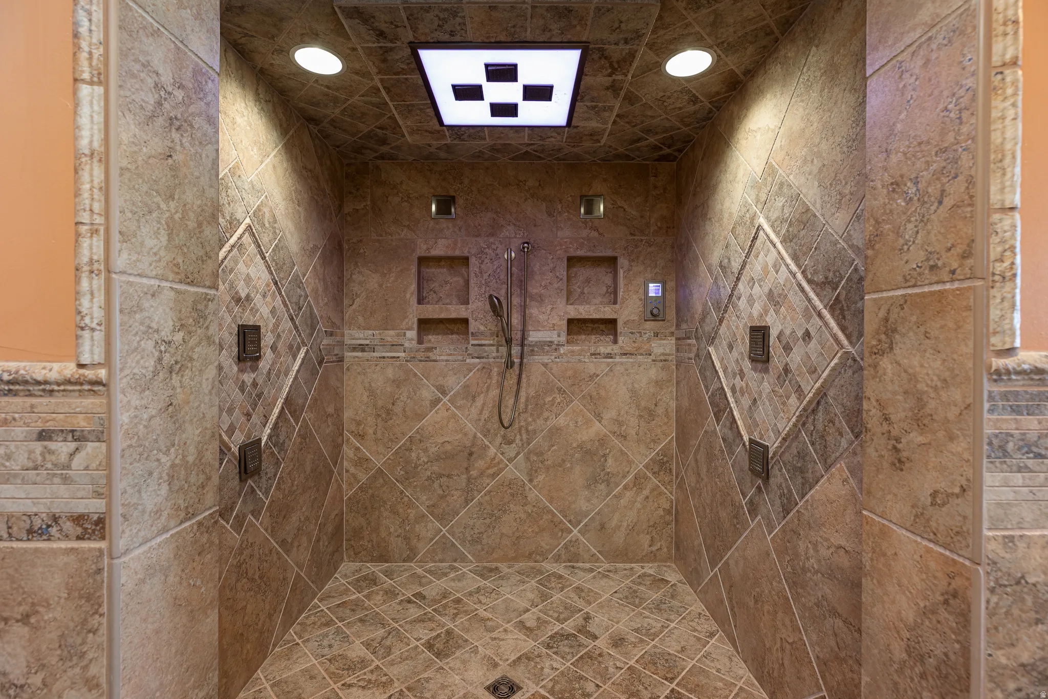 9-head walk-in shower