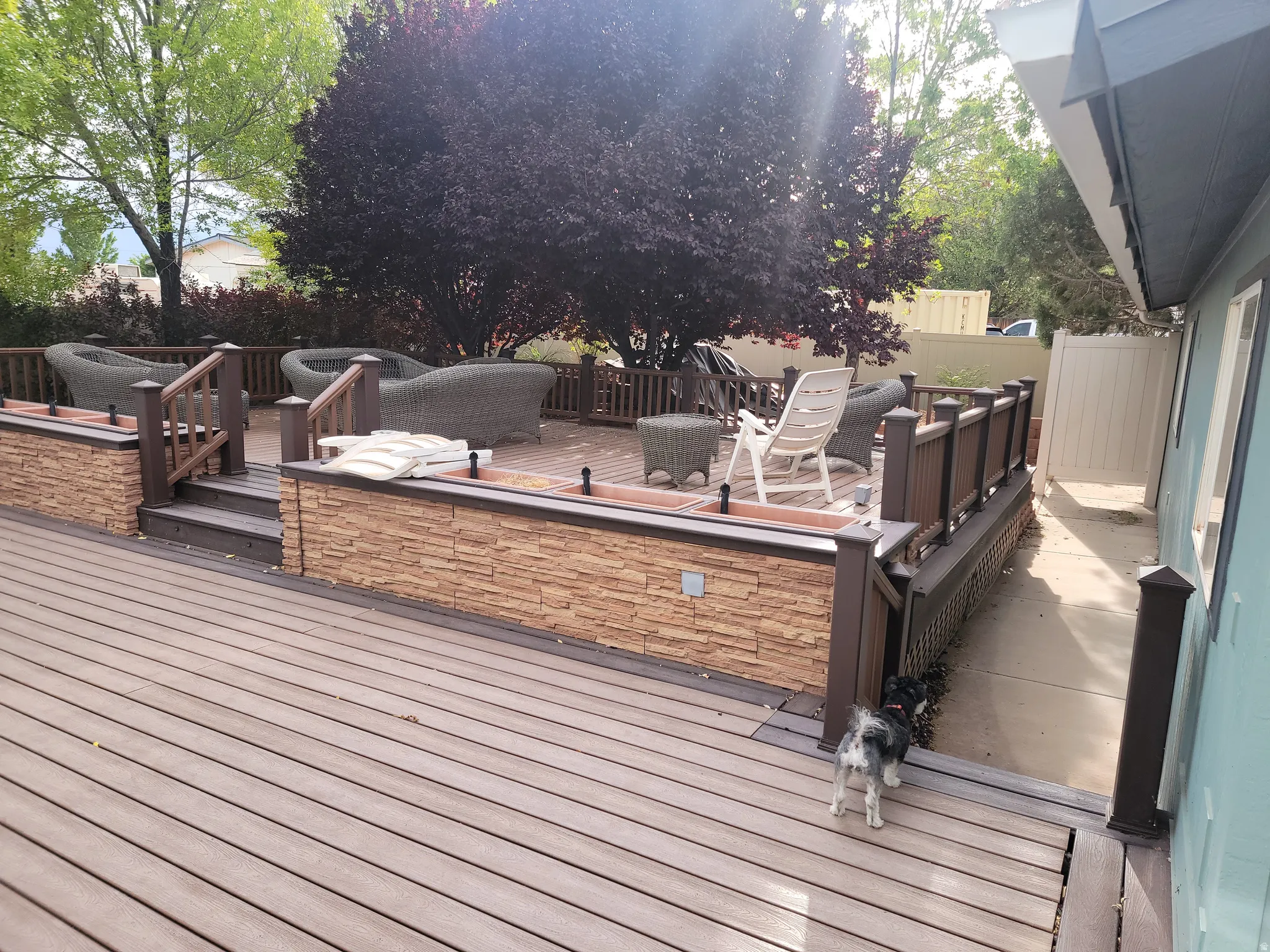 Additional backyard seating