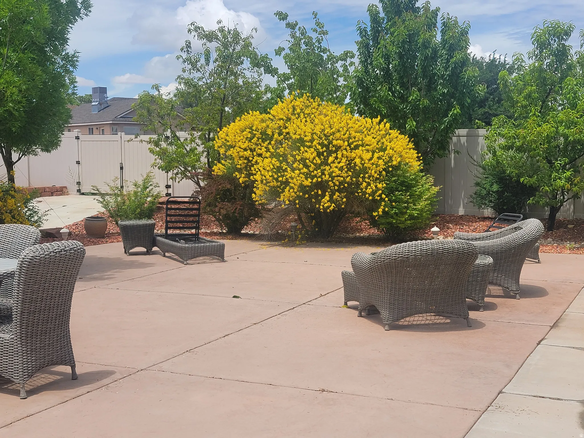 View of patio