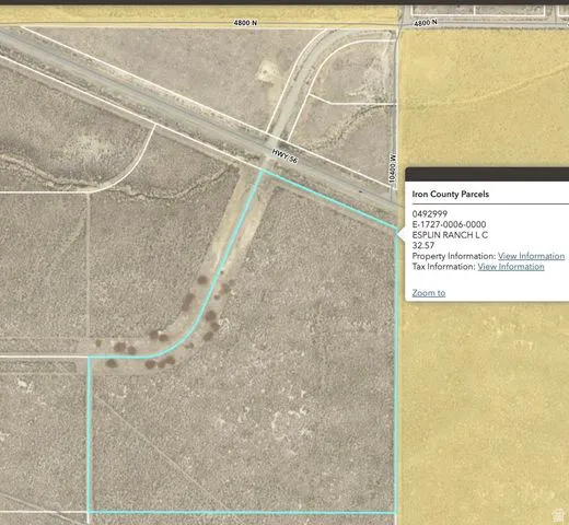Aerial view of property's location