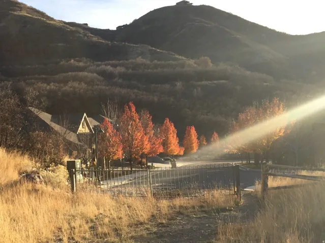View of mountain backdrop
