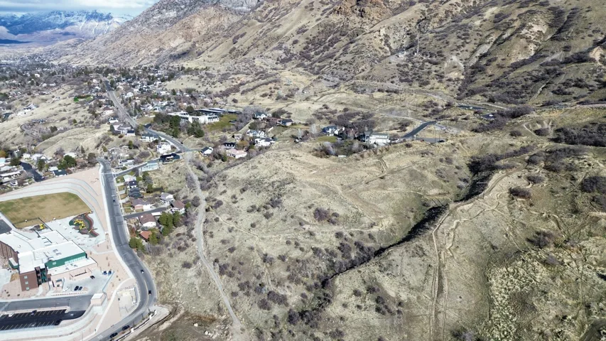 Aerial view of property's location