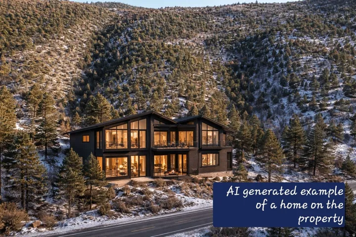AI generated example of home on lot