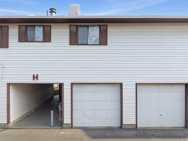 View of home's exterior with attached garage