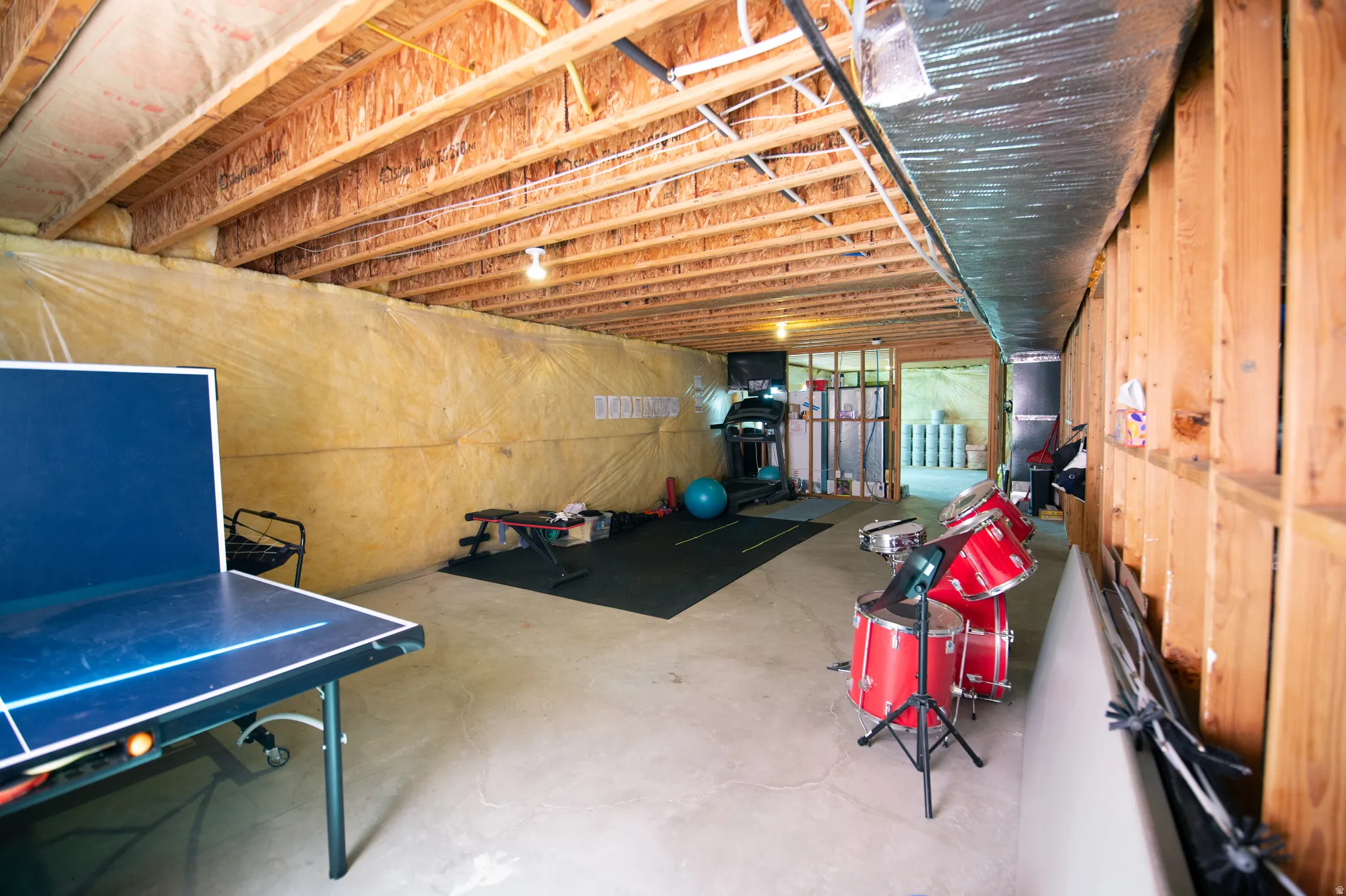 View of unfinished below grade area