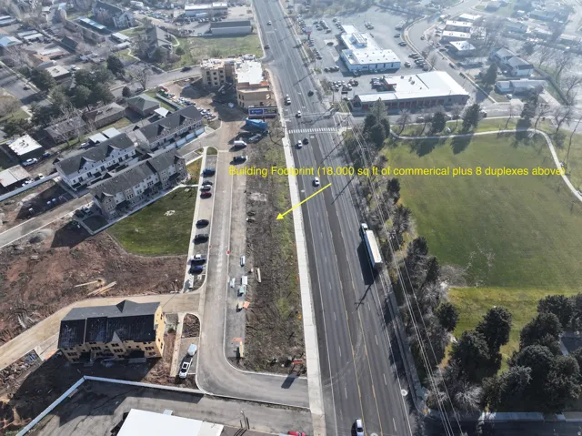 Aerial view of property and surrounding area