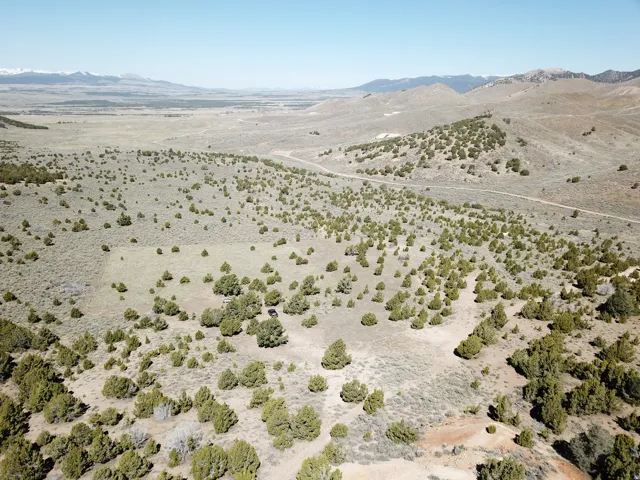 View of mountain background featuring a desert landscape and rural landscape