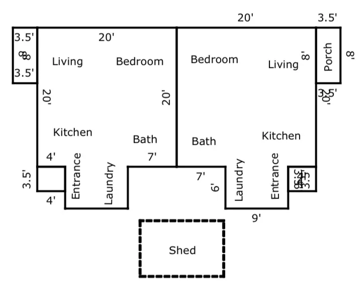 View of home floor plan