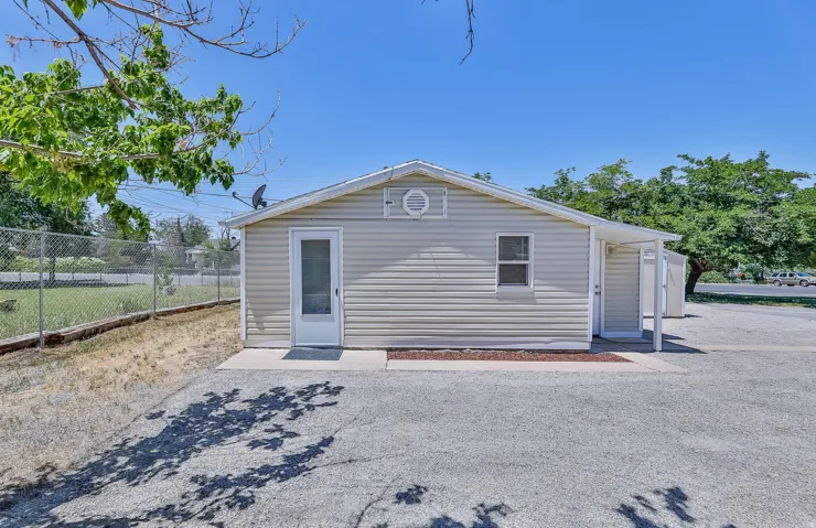 Rear view of property