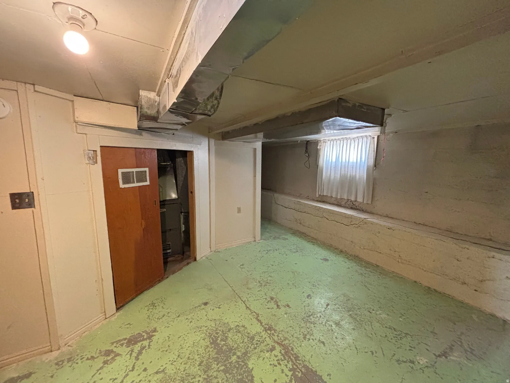 View of below grade area