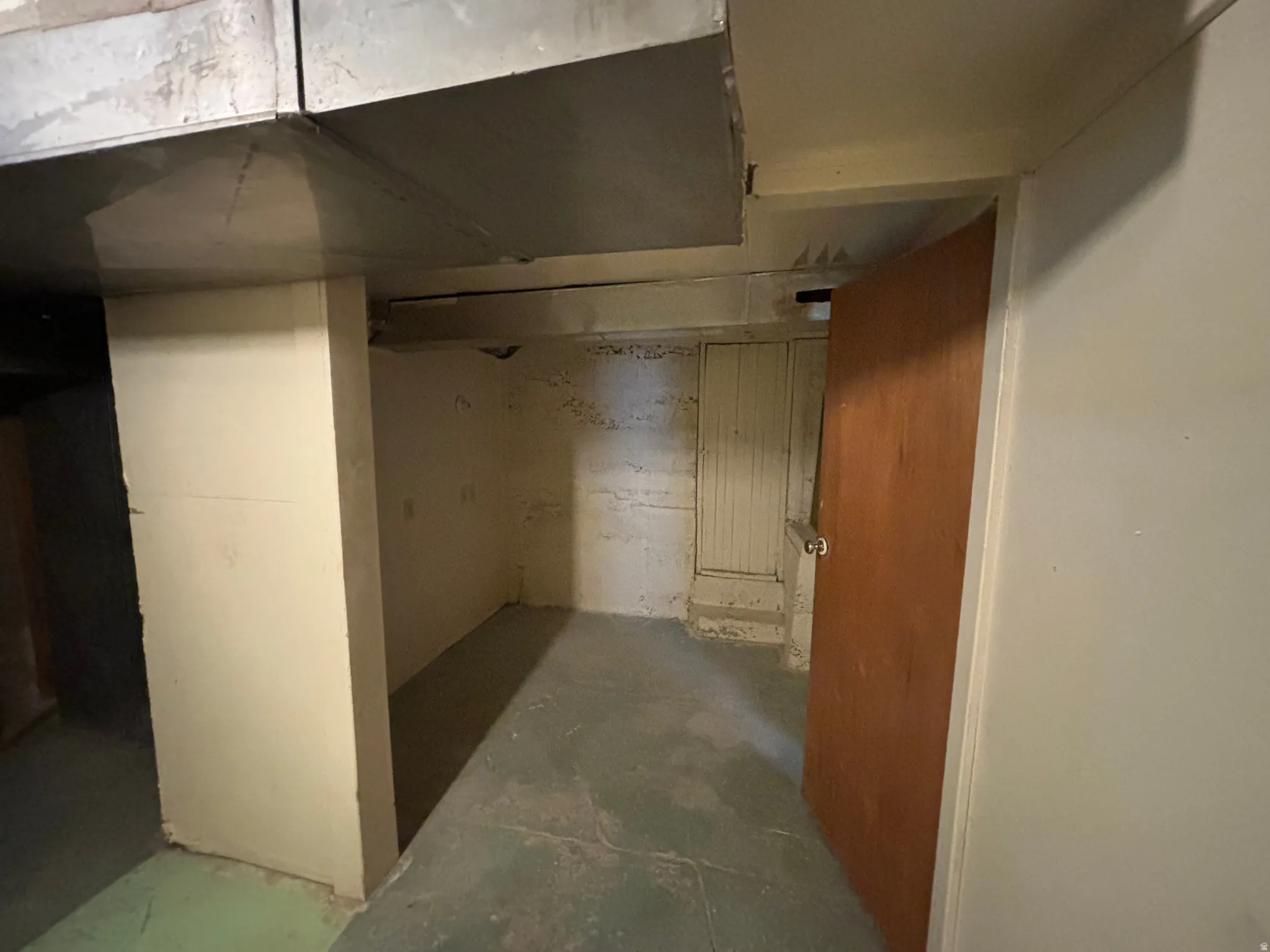 View of unfinished basement
