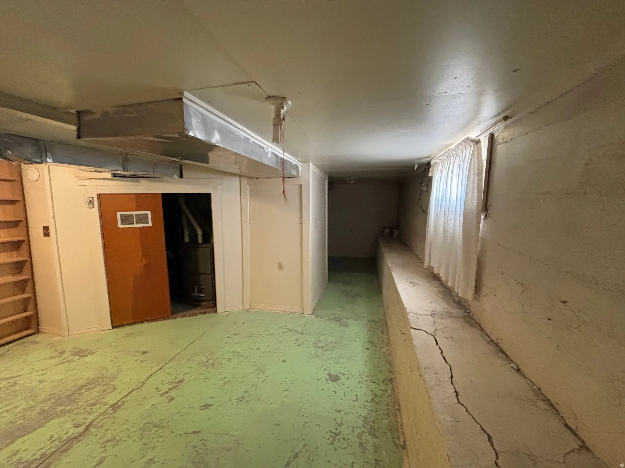 View of unfinished below grade area