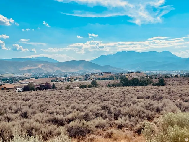 Mountainous terrain backdrop