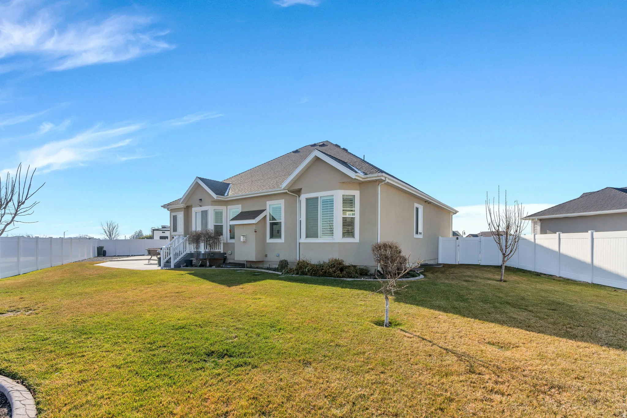 Fully landscaped yard