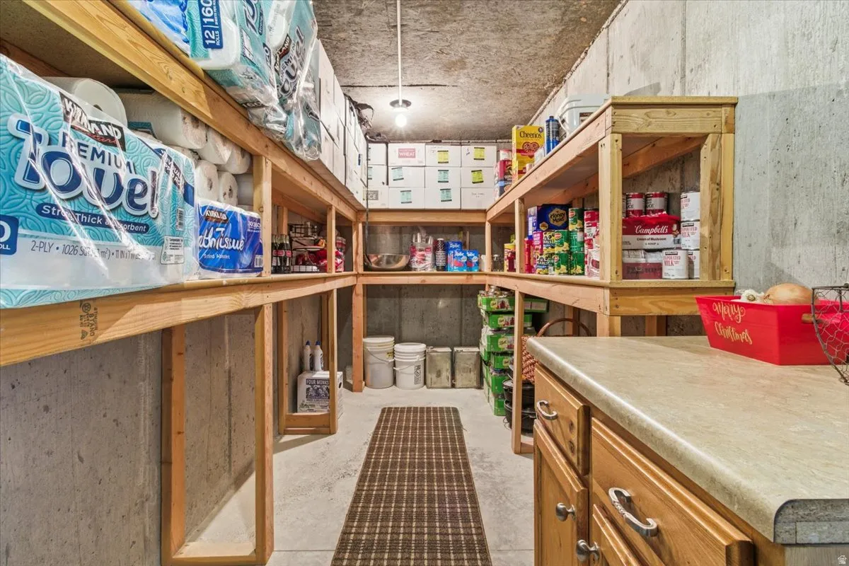 View of storage room