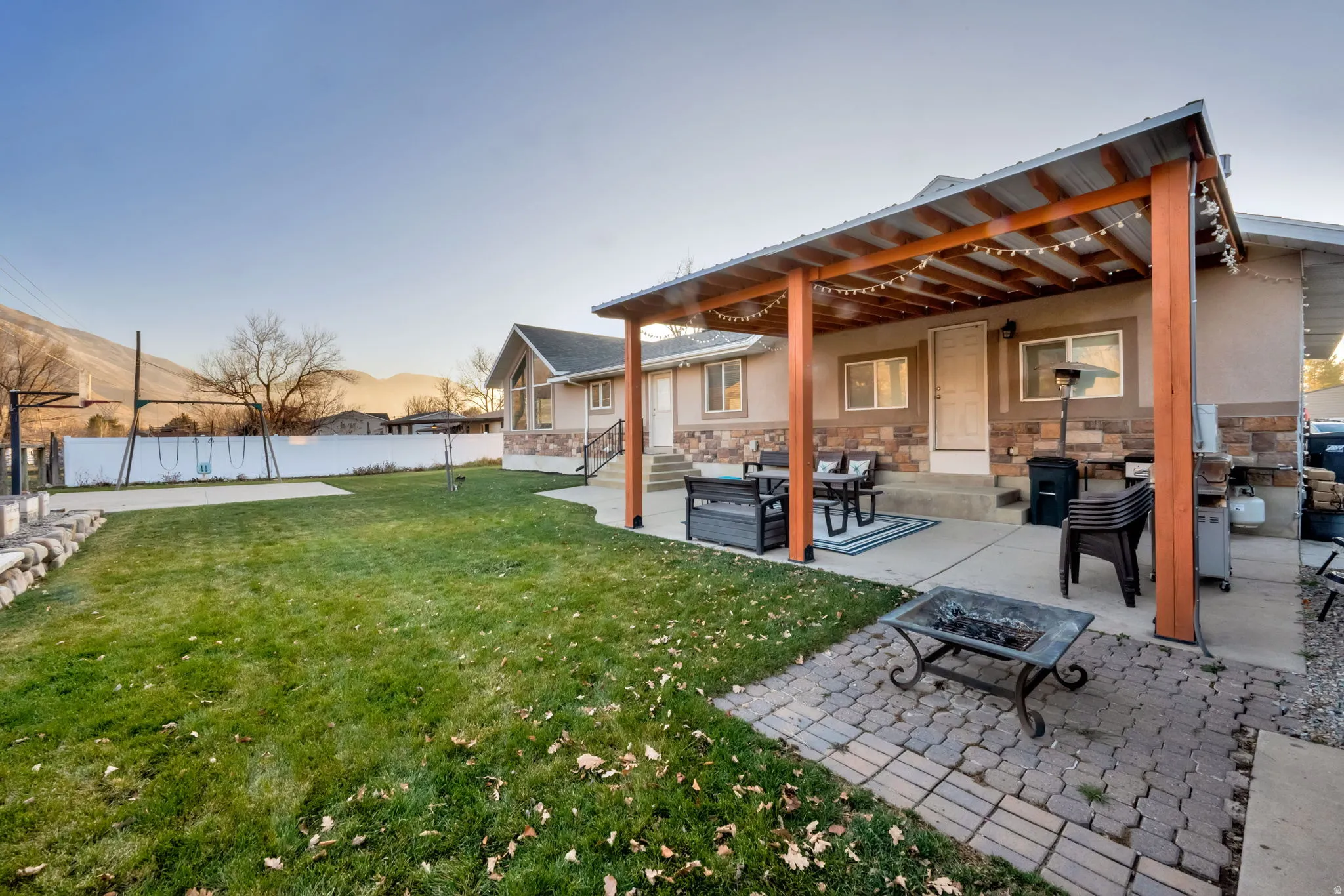 View of yard with a patio