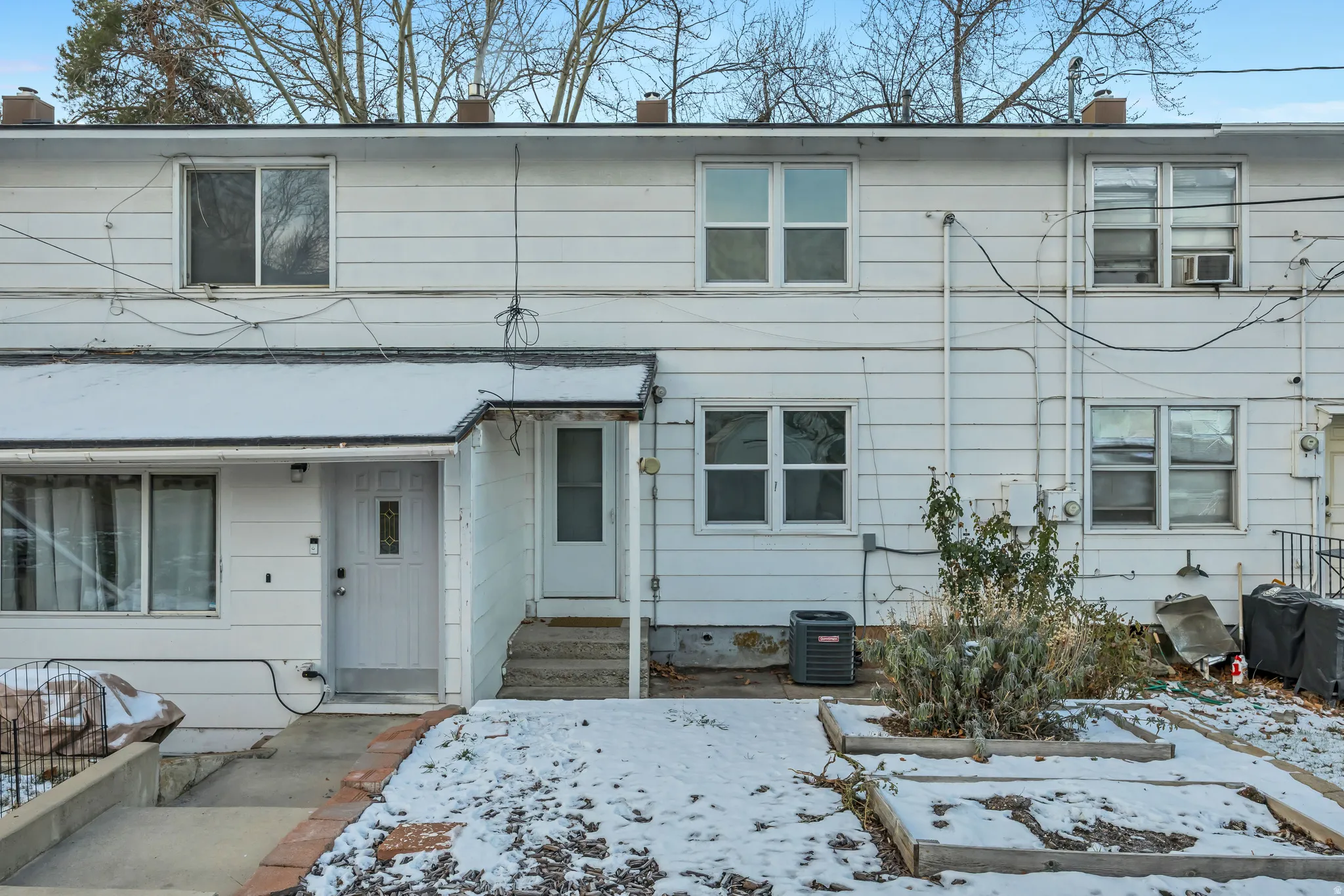 View of front of home featuring entry steps