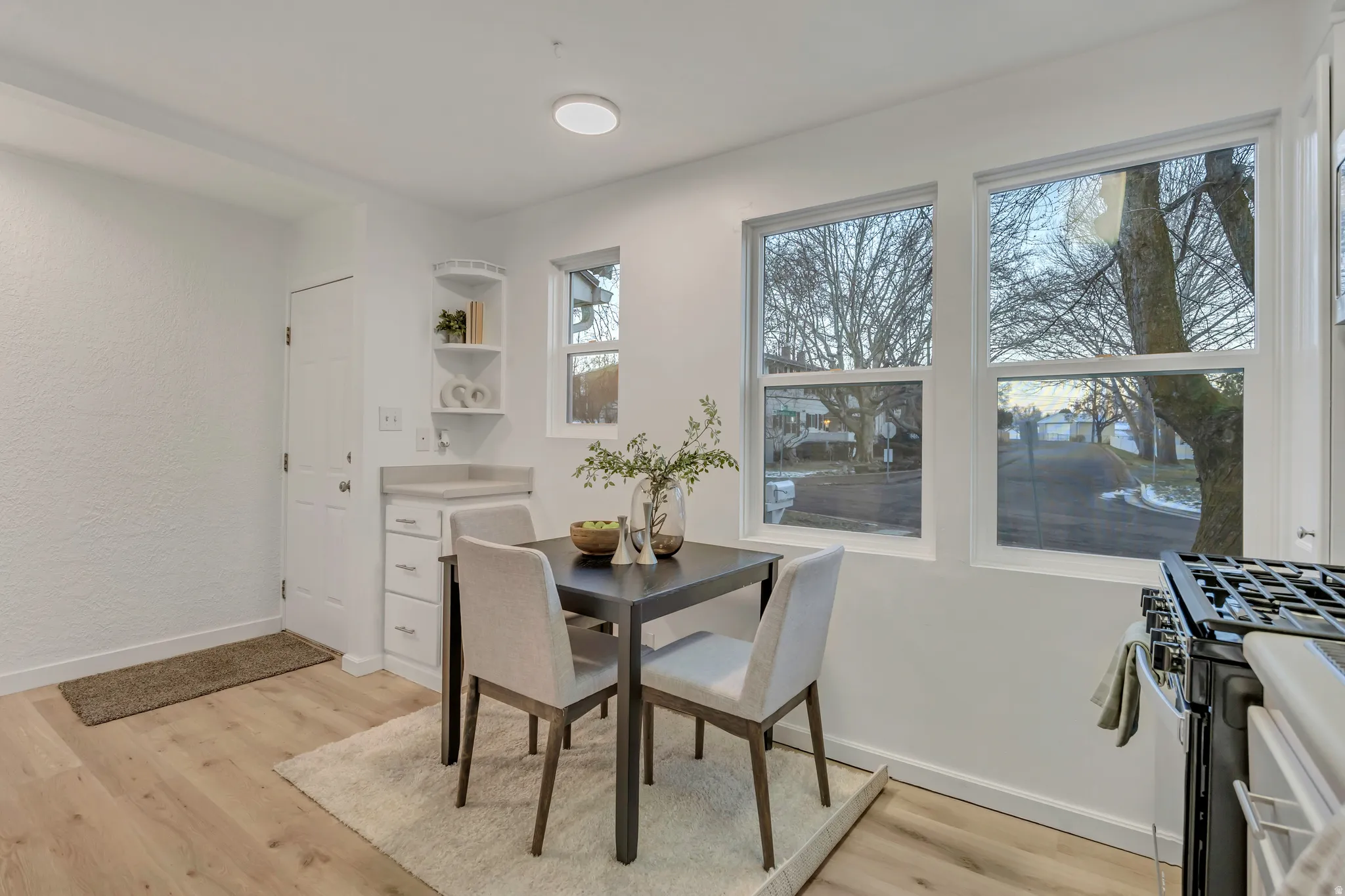 Dining room featuring light wood-style flooring