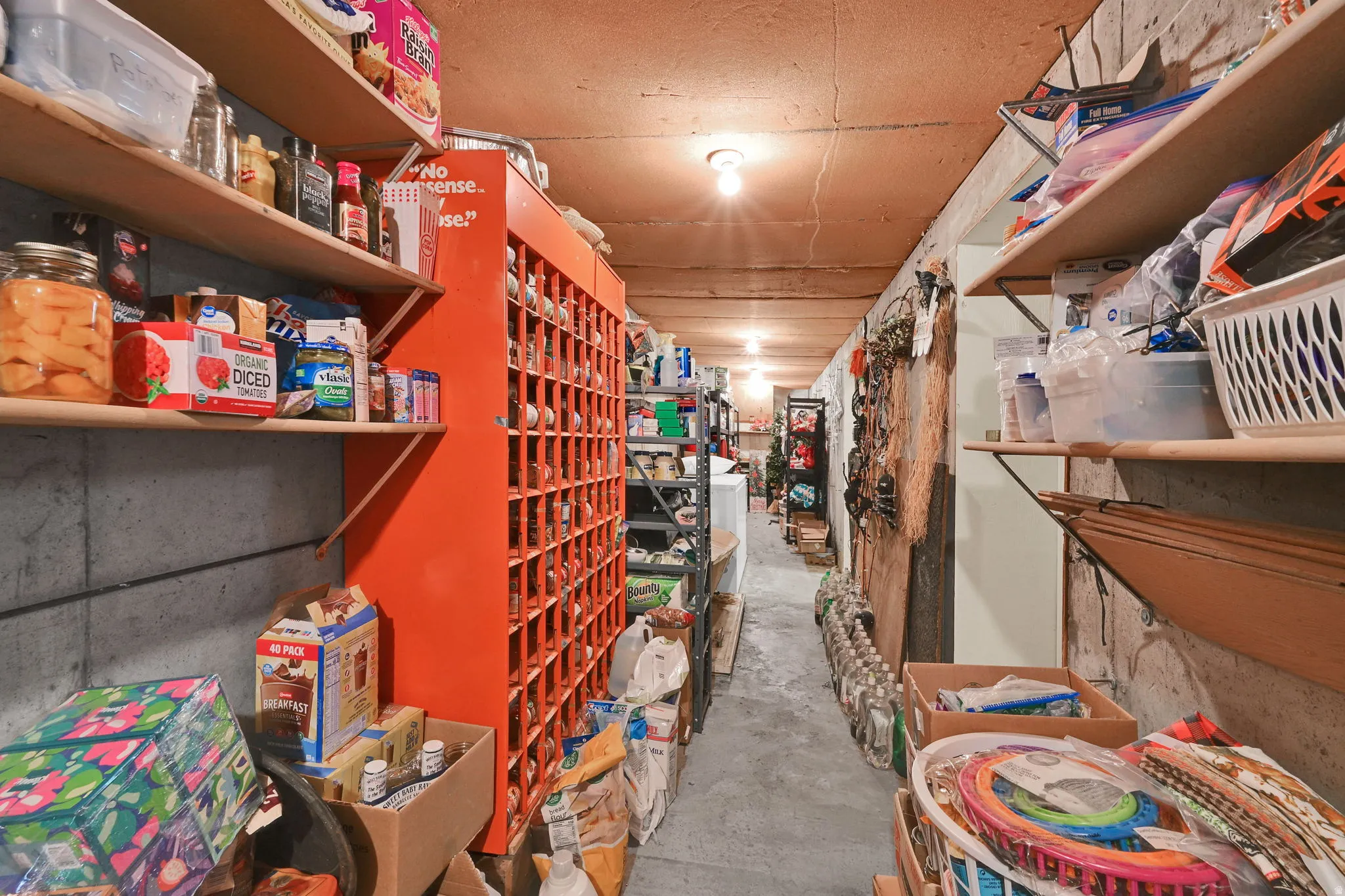 VERY LONG COLD STORAGE IN BASEMENT