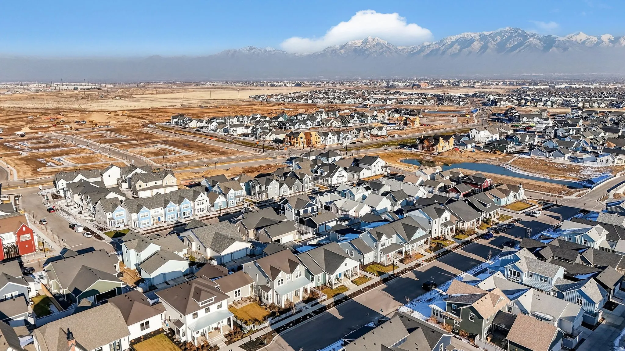Aerial view of property