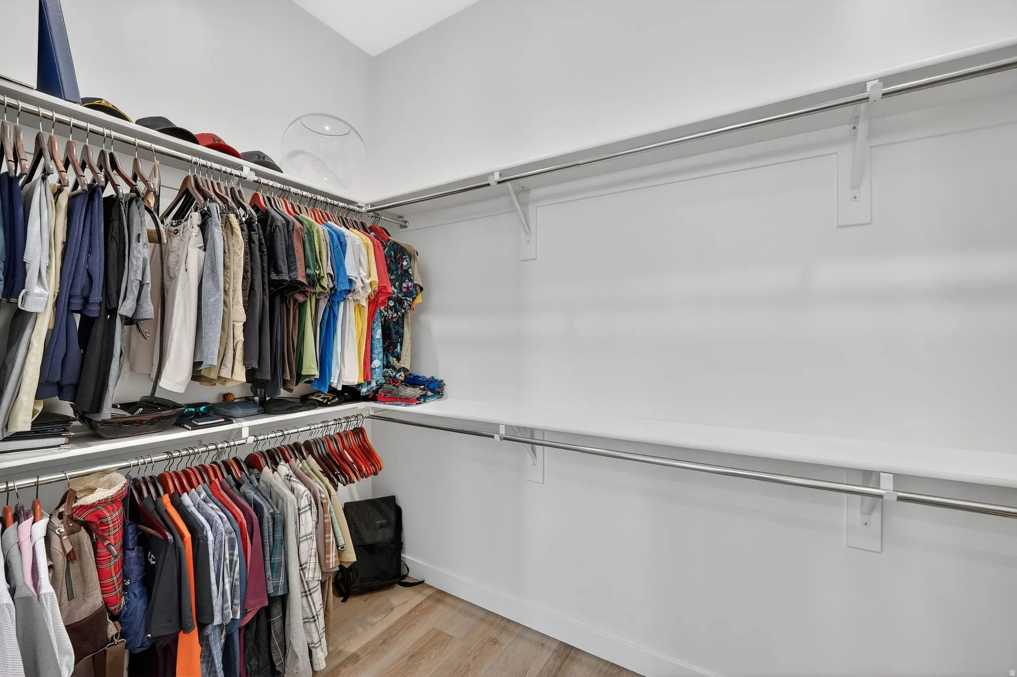 Owners walk in closet