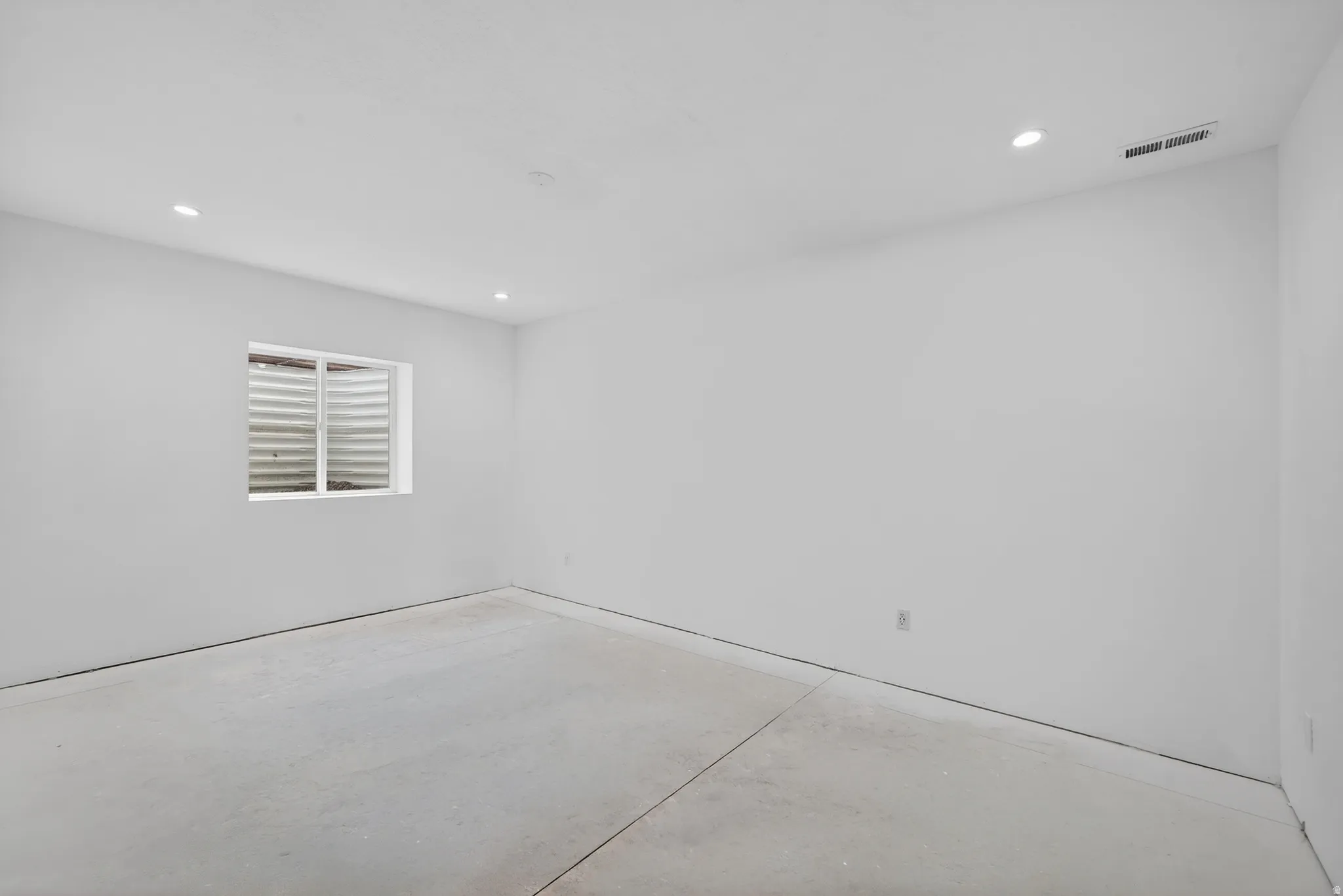 Basement bedroom 2 awaiting your finishing  touch
