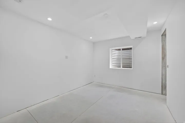 Basement bedroom 1 awaiting your finishing  touch
