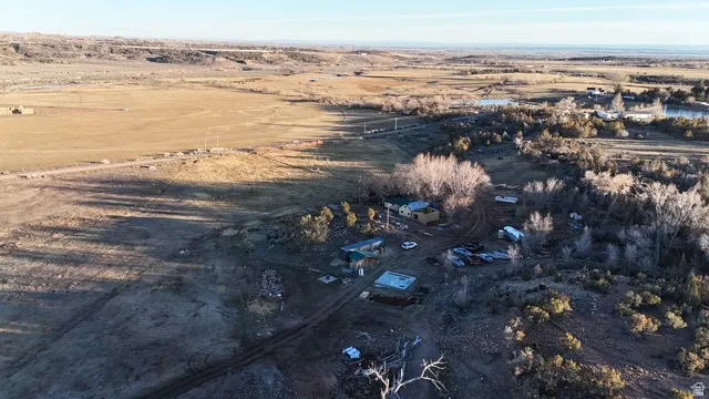 Aerial overview of property's location with rural landscape and a desert landscape