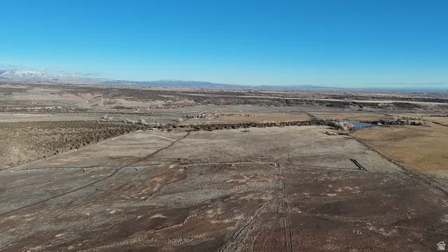 Aerial overview of property's location featuring rural landscape