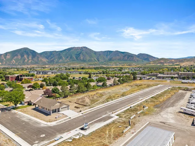 Mountain view with nearby suburban area