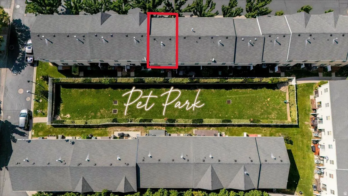 Drone / aerial view of unit and pet park