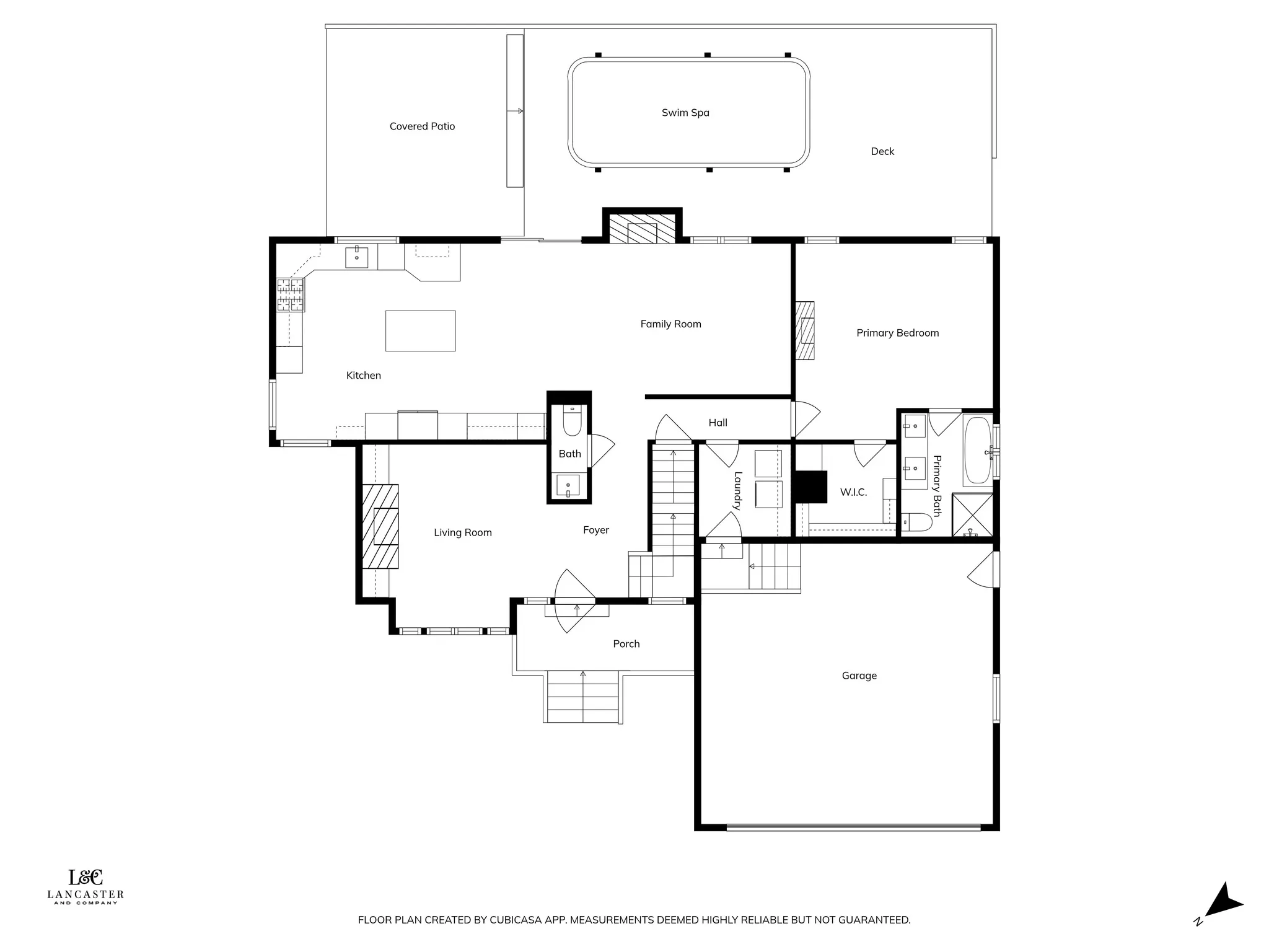 Main level floor plan