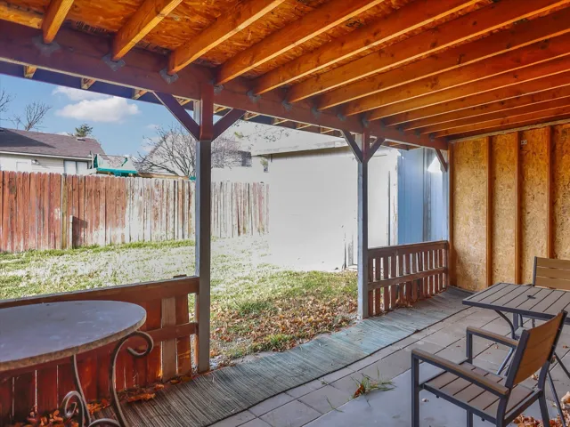 View of patio