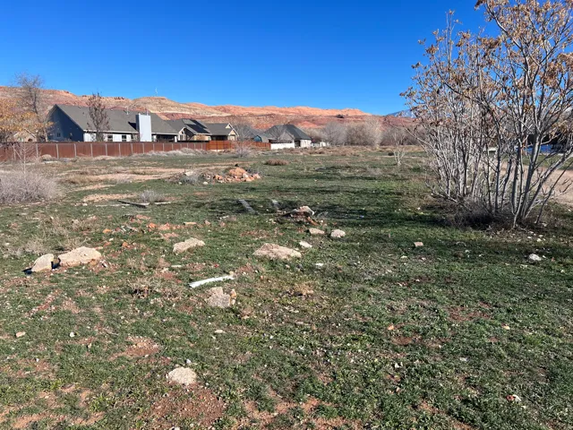 View of yard with a mountain view