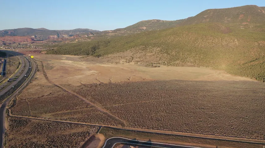Mountain view with rural landscape
