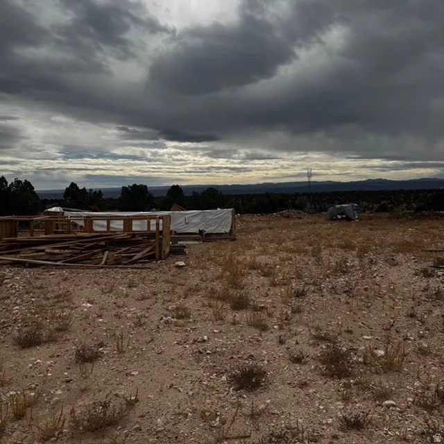 View of yard featuring a rural view. top of the lot looking at