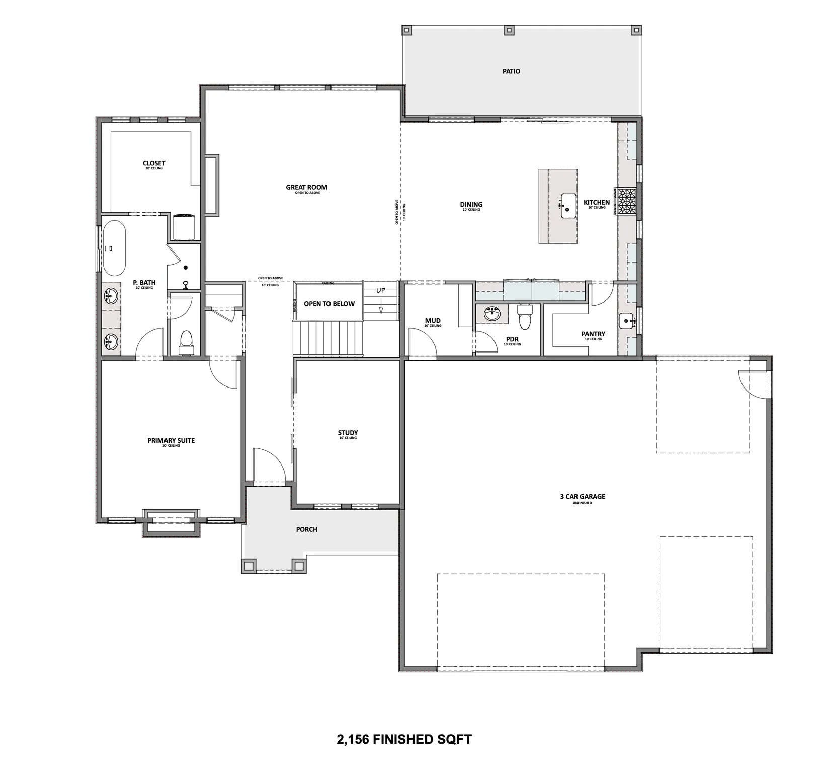 View of floor plan / room layout (main level)